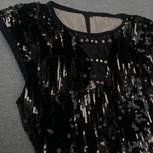 WEISSMAN ELITE Dance Costume SA D13198 Black Gold Fringe Sequin Padded ALTERED